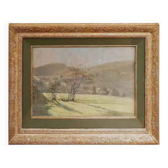 Albert Gianini (1876-1937) Signed and titled  "Paysage d'automne"