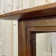 60s showcase in rosewood, mahogany and leather handles