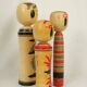 Lot de 3 poupées japonaises kokeshi