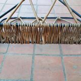 Metal and wicker magazine door