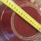 Burgundy glazed ceramic planter