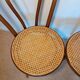 Caned bistro chairs