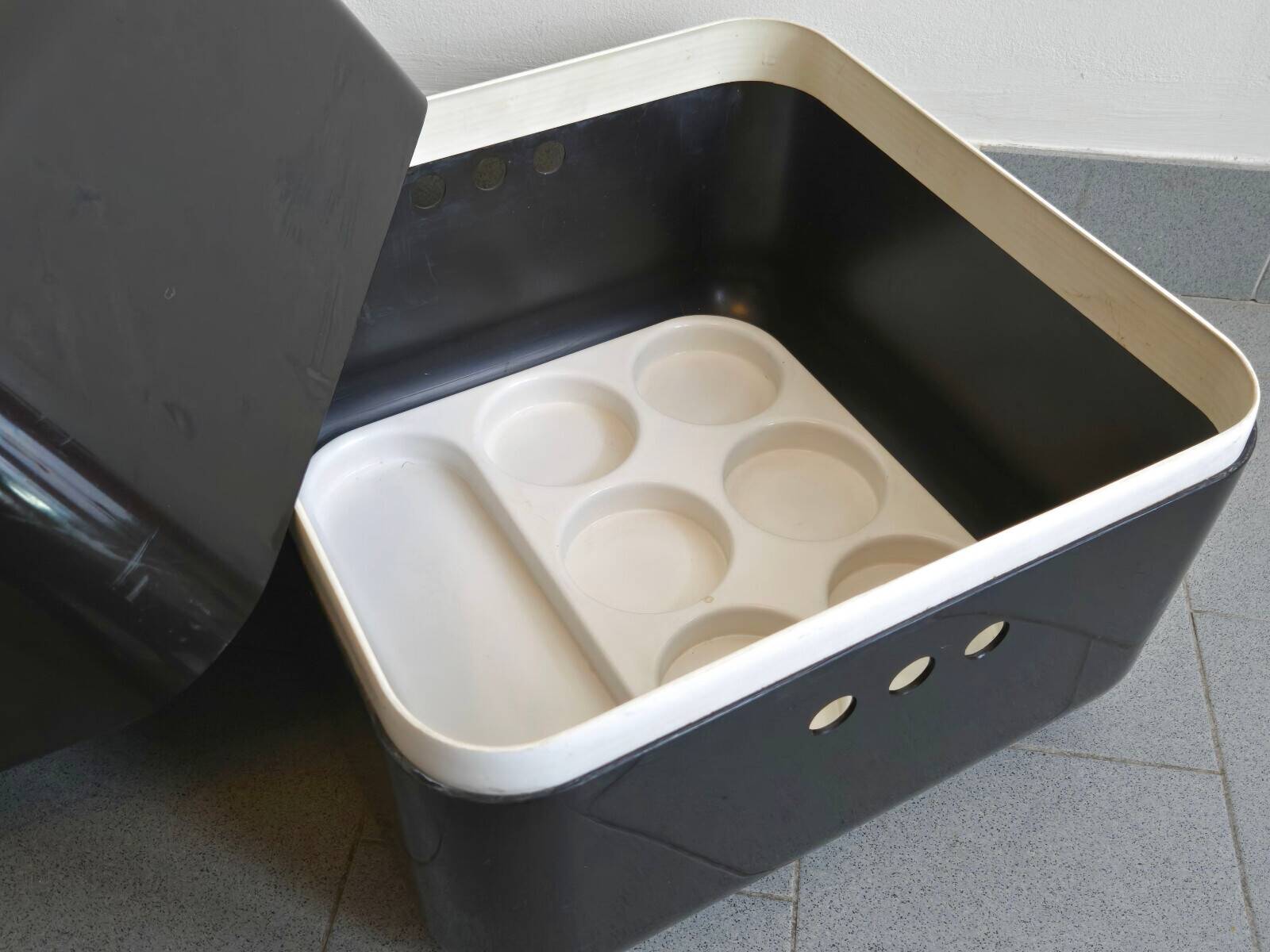 VINTAGE 1970 CUBE BAR BY JEAN GARCON FOR FORMAG 70S SPACE AGE PLASTIC NO