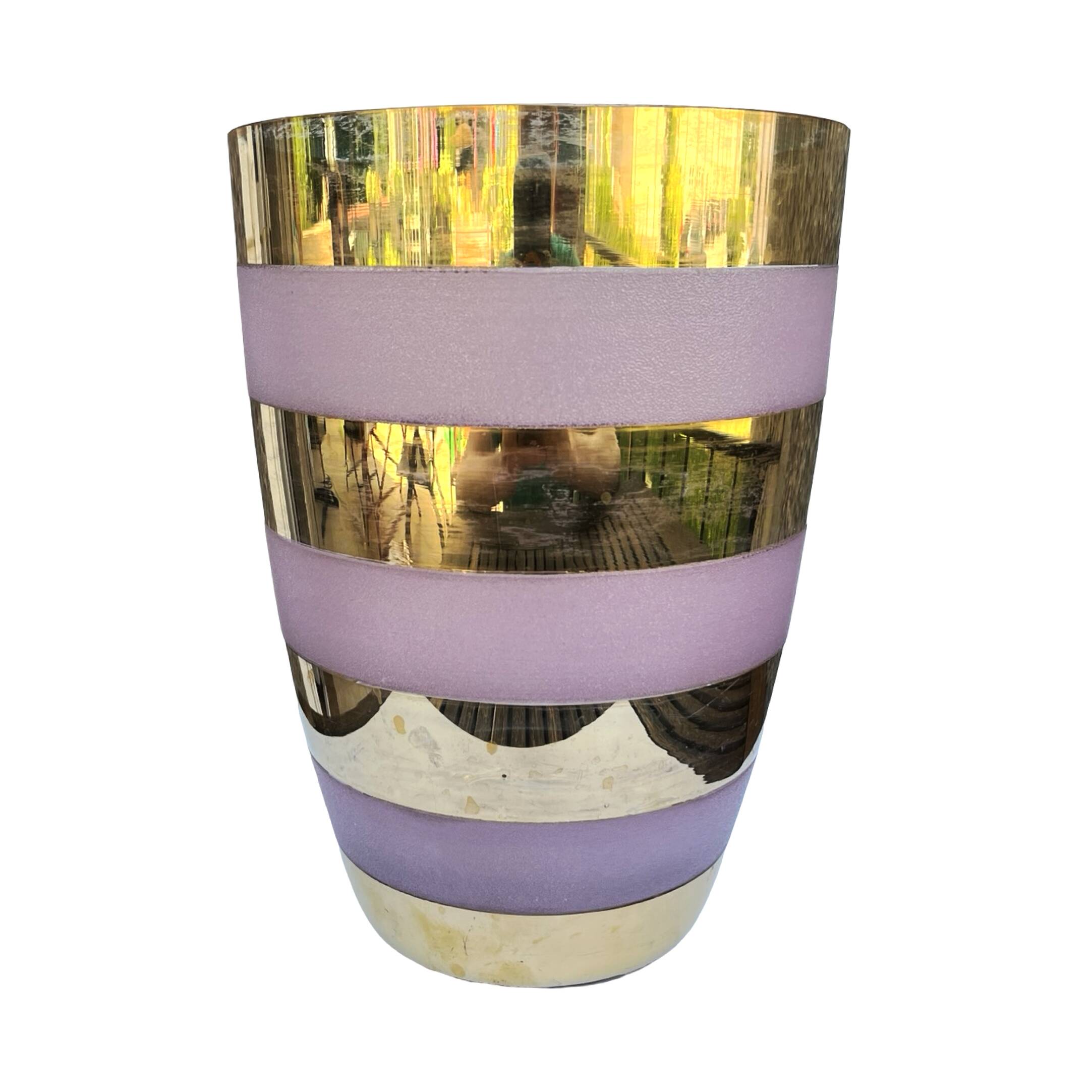 Large gilded vase, Czech Republic, Czechoslovakia, 1980s.