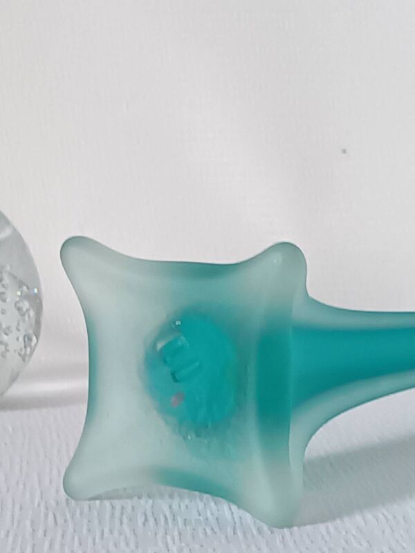 Vase soliflore pâte de verre vintage
