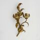 Vintage Italian wall light in gilded wood. 1970s