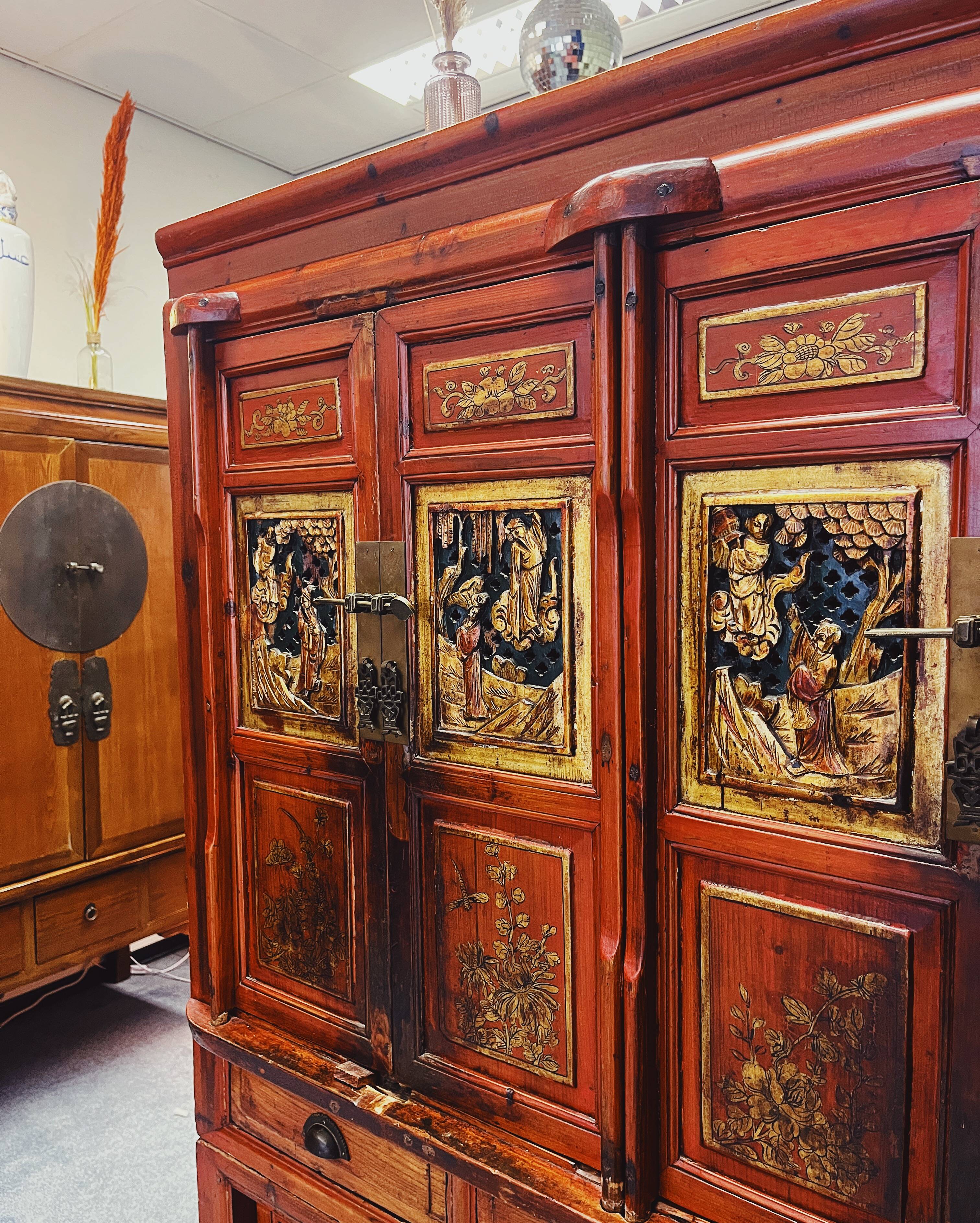 Antique Chinese wooden cabinet