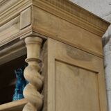 19th century bleached walnut bookcase