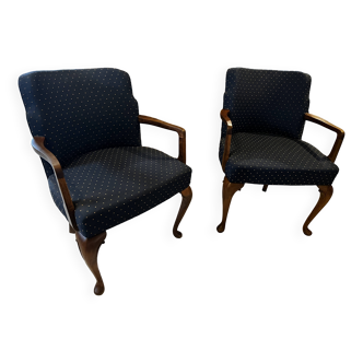 Pair of bridge chairs
