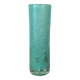 Tubular bubble glass vase