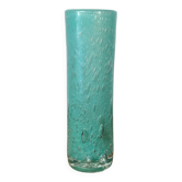 Vase tubulaire en verre bullé