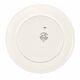 Set of 5 flat plates Céranord Saint-Amand with red floral decoration.
