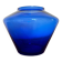Vase verre bullé bleu de cobalt Art Déco