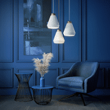Pendant lamp edge m graphite structure ⌀25cm herstal