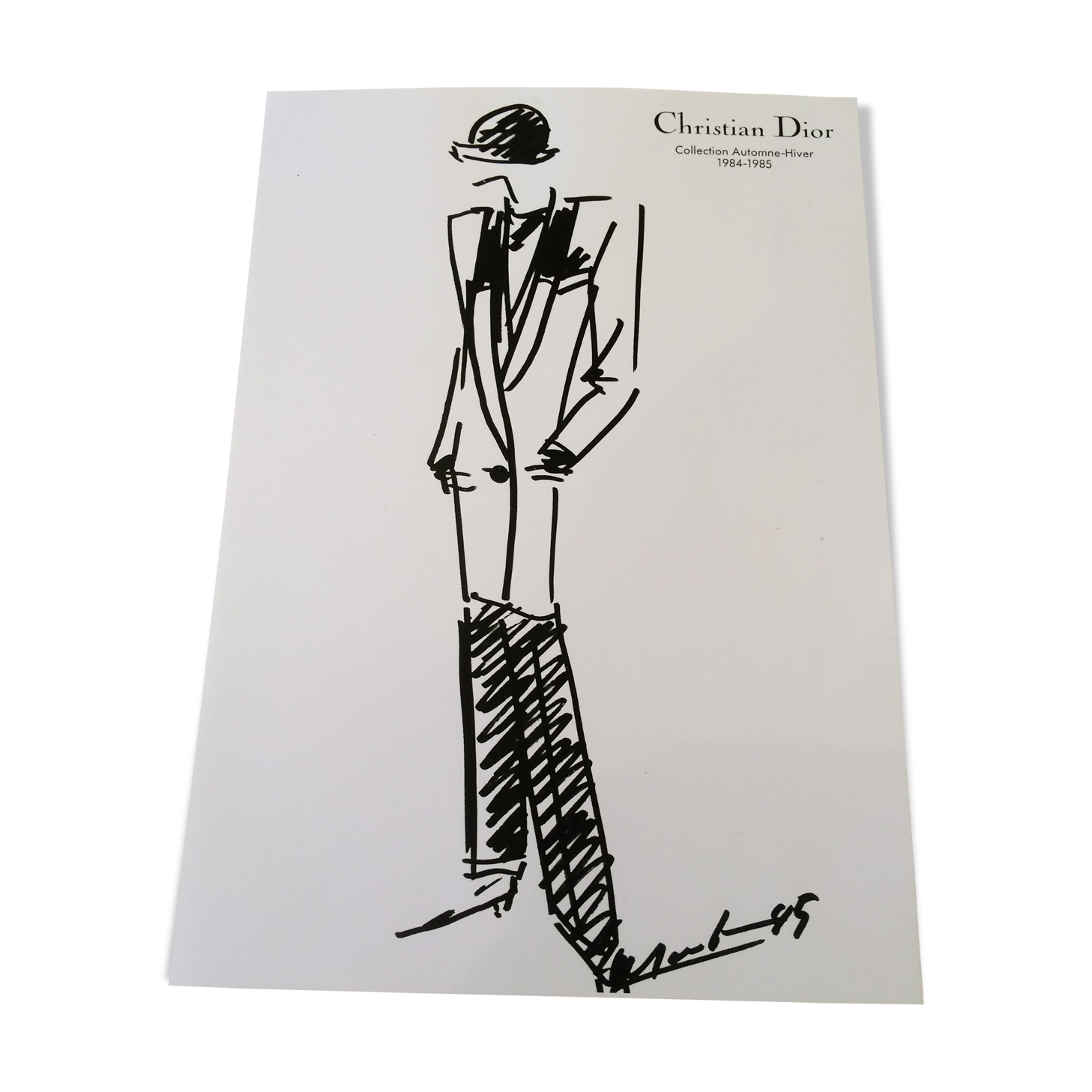 Christian Dior: pretty fashion illustration, autumn collection - Winter 1984- 1985