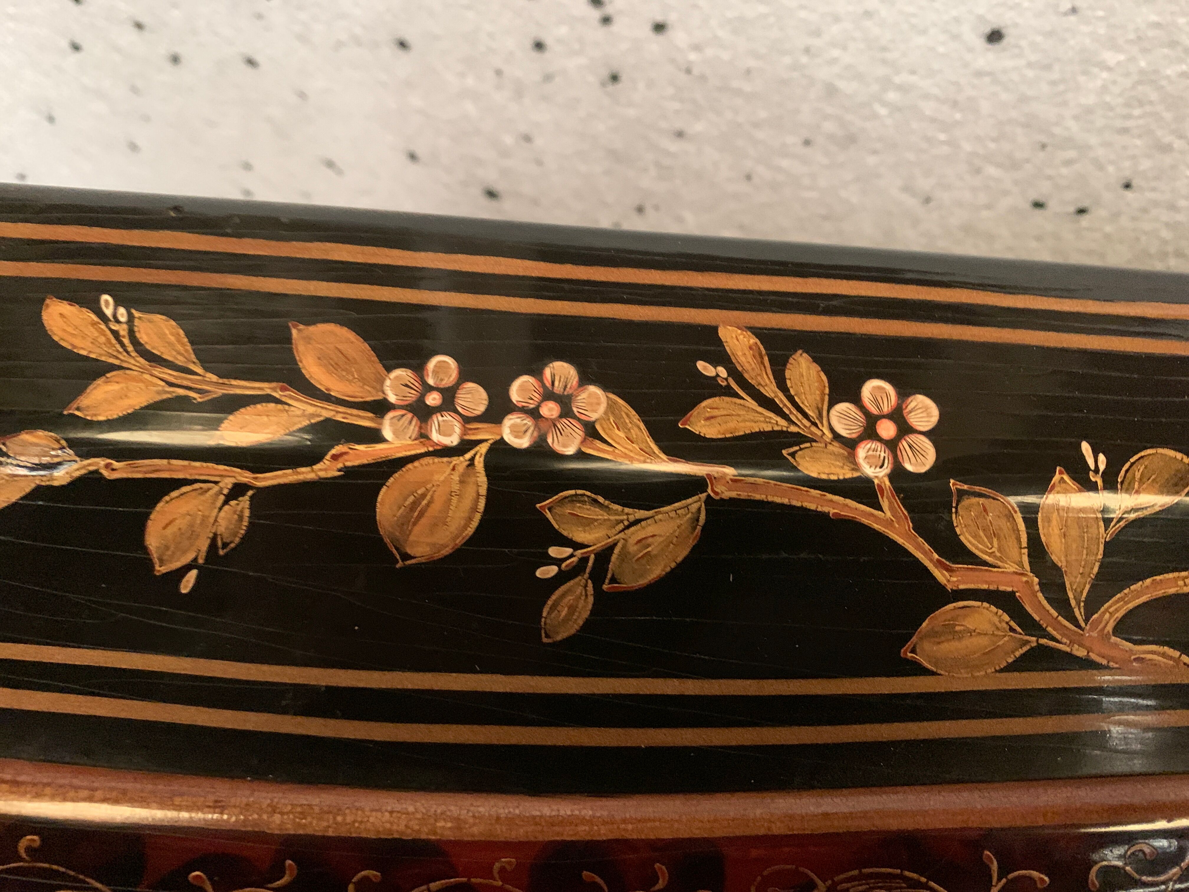 Louis XV style slope desk in lacquer of china XX century