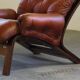 Vintage 1970s Leather Lounge Chairs by Elsa & Nordahl Solheim for Rybo Rykk