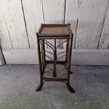 Rattan side table
