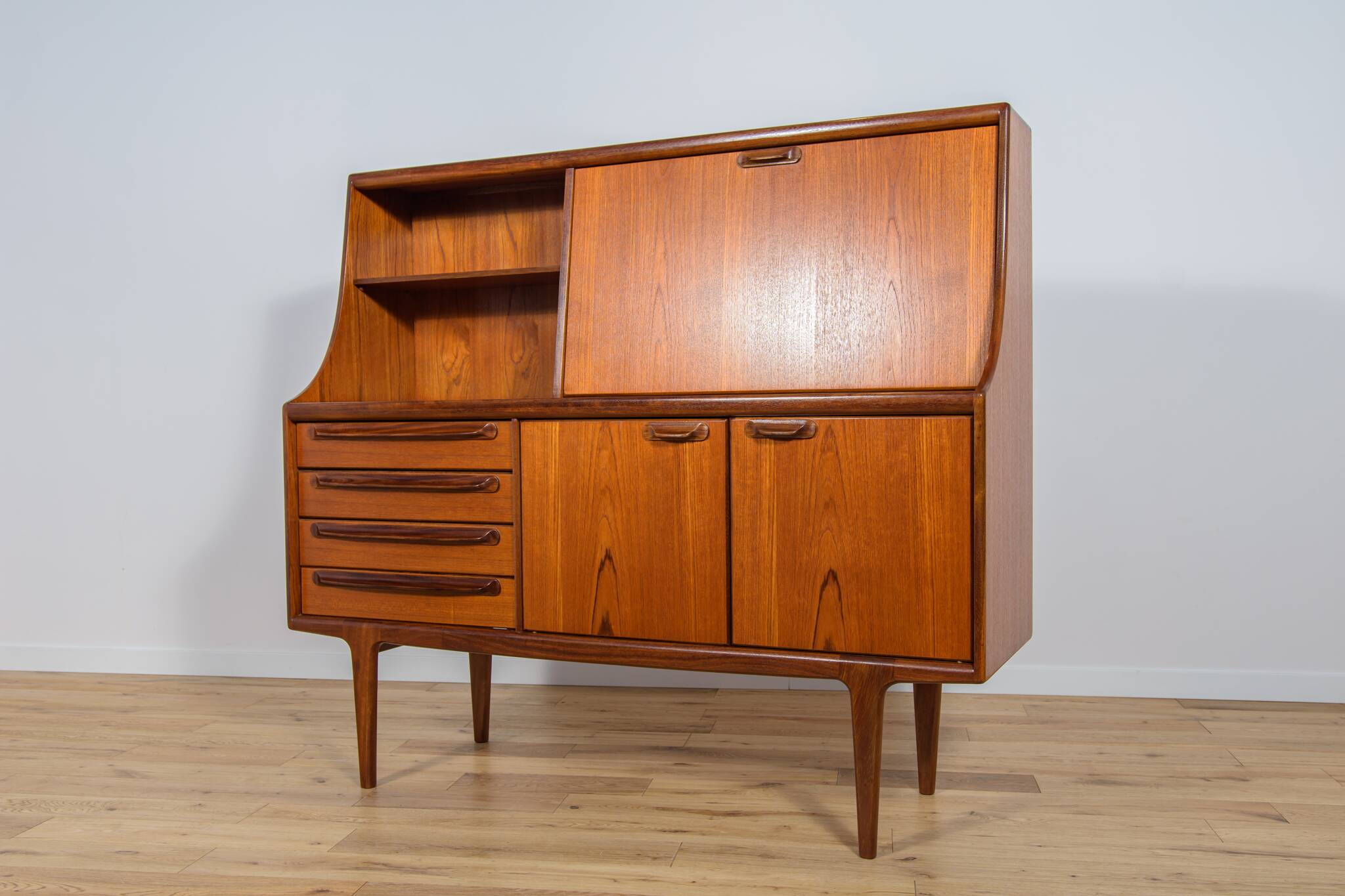 Mid-Century Teak High Sideboard by John Herbert for A. Younger Ltd, 1960s