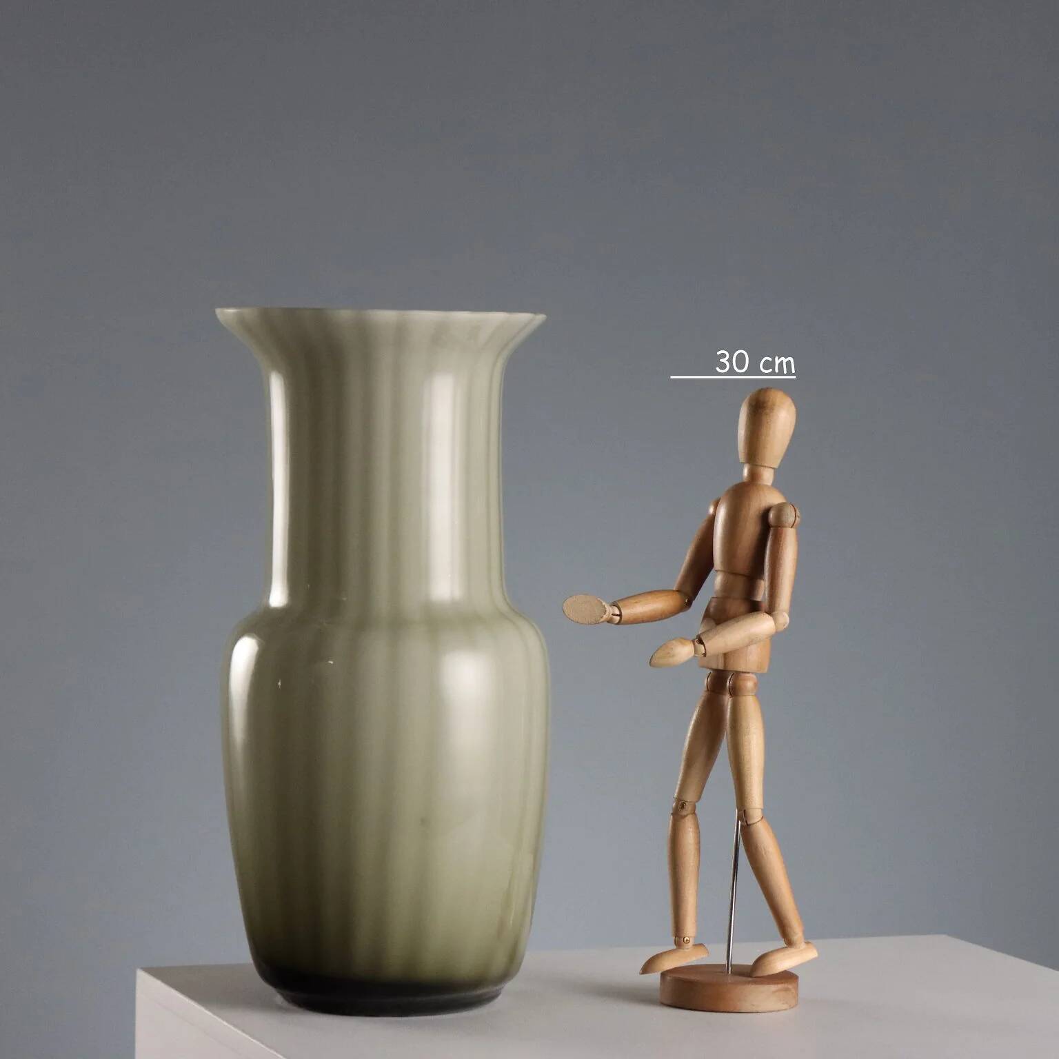 Vintage Murano glass vase, decorated, Italy, 1960s