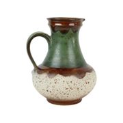Vase vert rare Terrazzo Allemagne de l’Ouest Faïence Ü-Keramik 1808-30