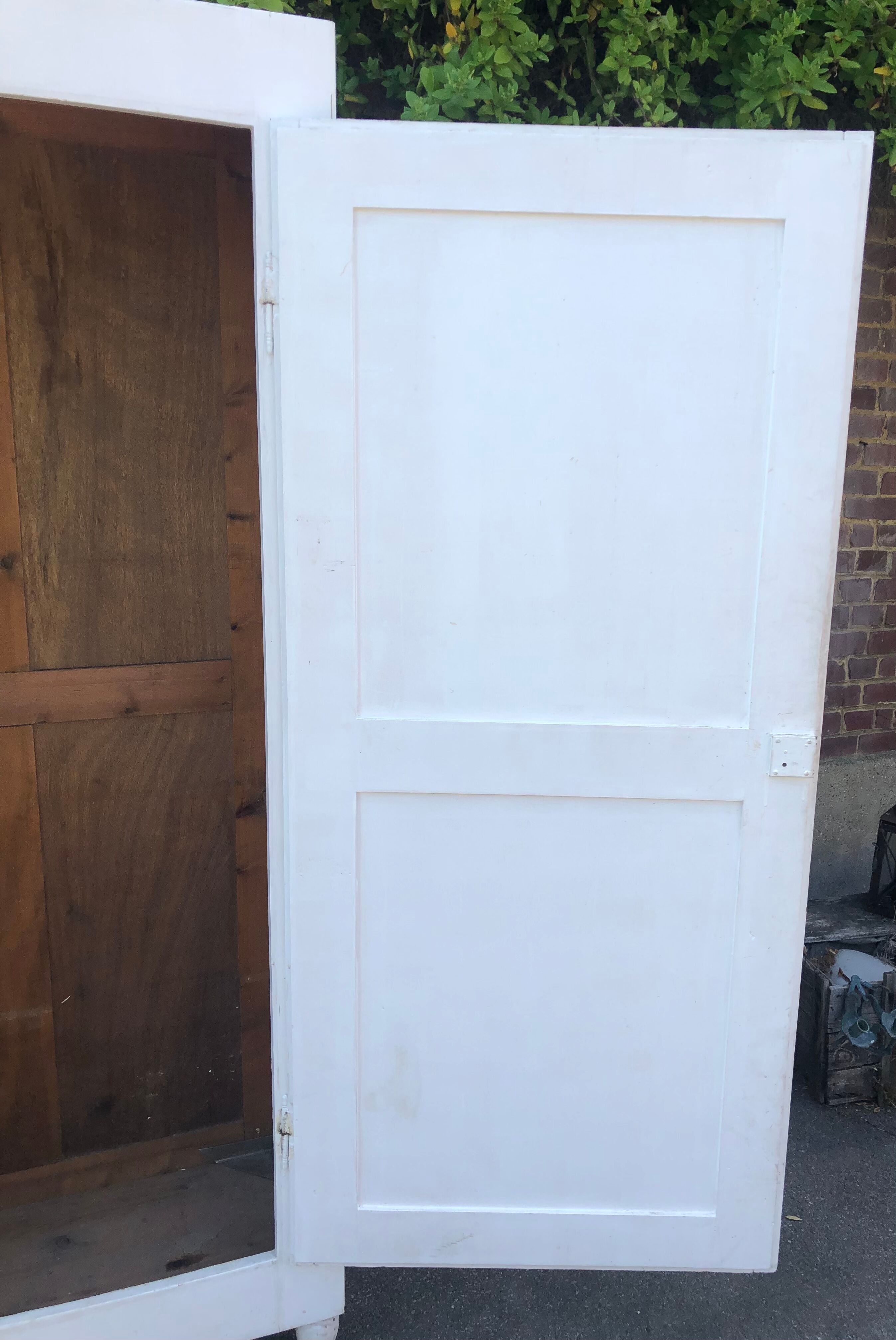 Old white wardrobe