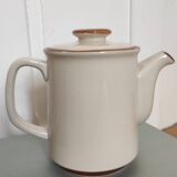 Théière fleurs vintage en grès