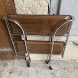 Vintage folding trolley serving cart
