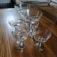 6 coupes à champagne anciennes en cristal