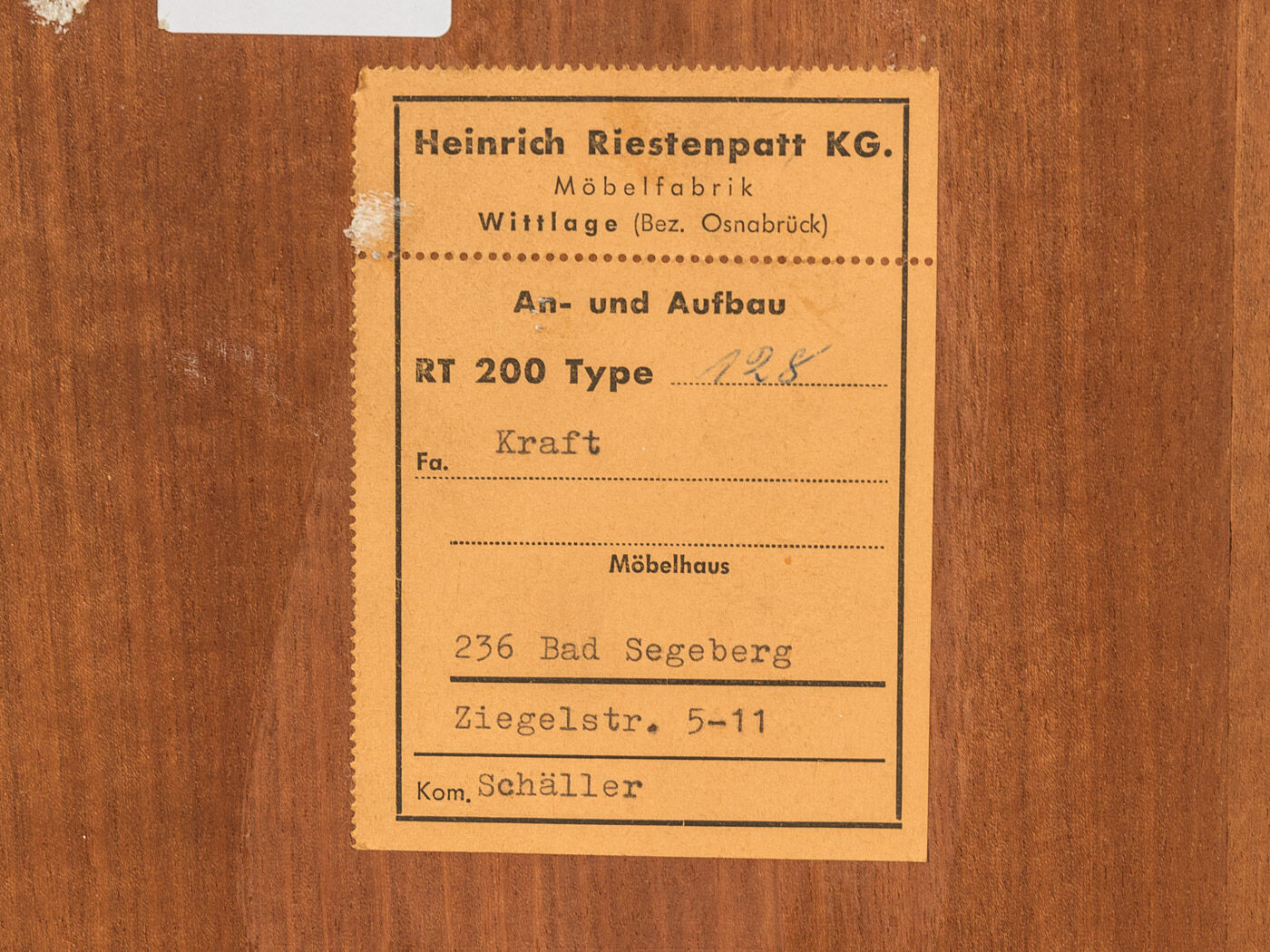 1960s sideboard, Heinrich Riestenpatt