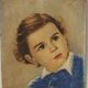 Child portrait oil painting
