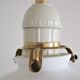 Suspension opaline flower and vintage brass