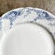 Assiette plate Luneville en terre de fer service "Henriette"