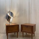 Scandinavian teak bedside table