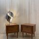 Paire de chevet en teck scandinave