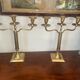 Pair of brass candlesticks