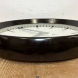 Industrial bakelite factory wall clock from pragotron, 1960s