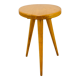 Tabouret tripode bois blond vintage