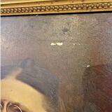 Oil painting on canvas – Portrait of a woman with glasses – 18th century