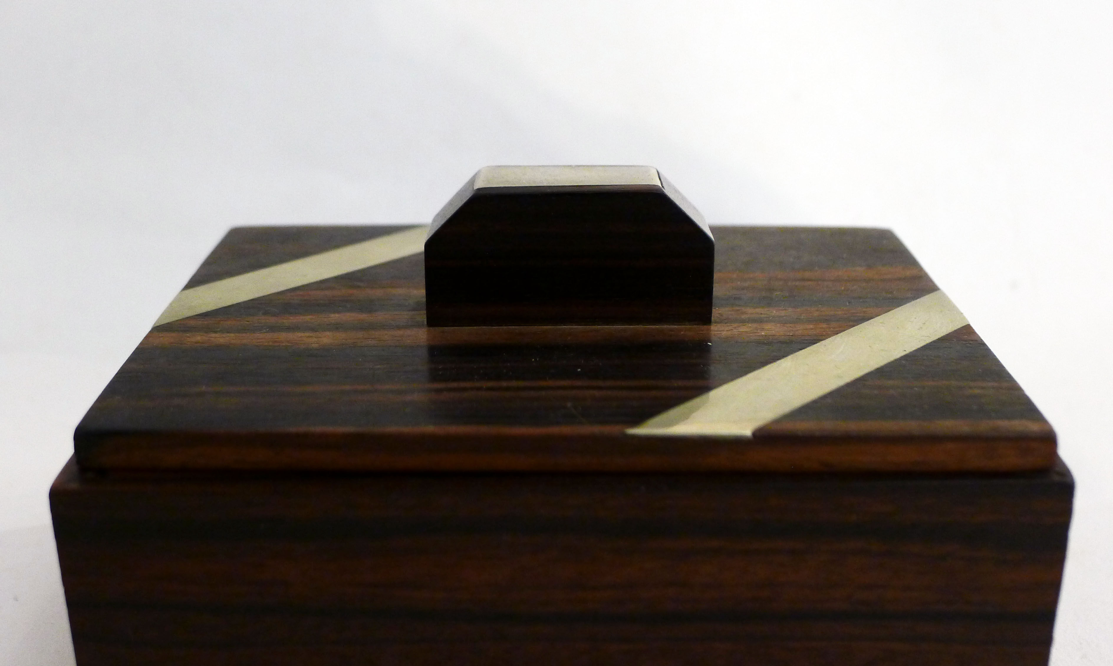 Macassar ebony art deco box
