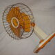 Ventilateur vintage de table Moulinex orange 1970
