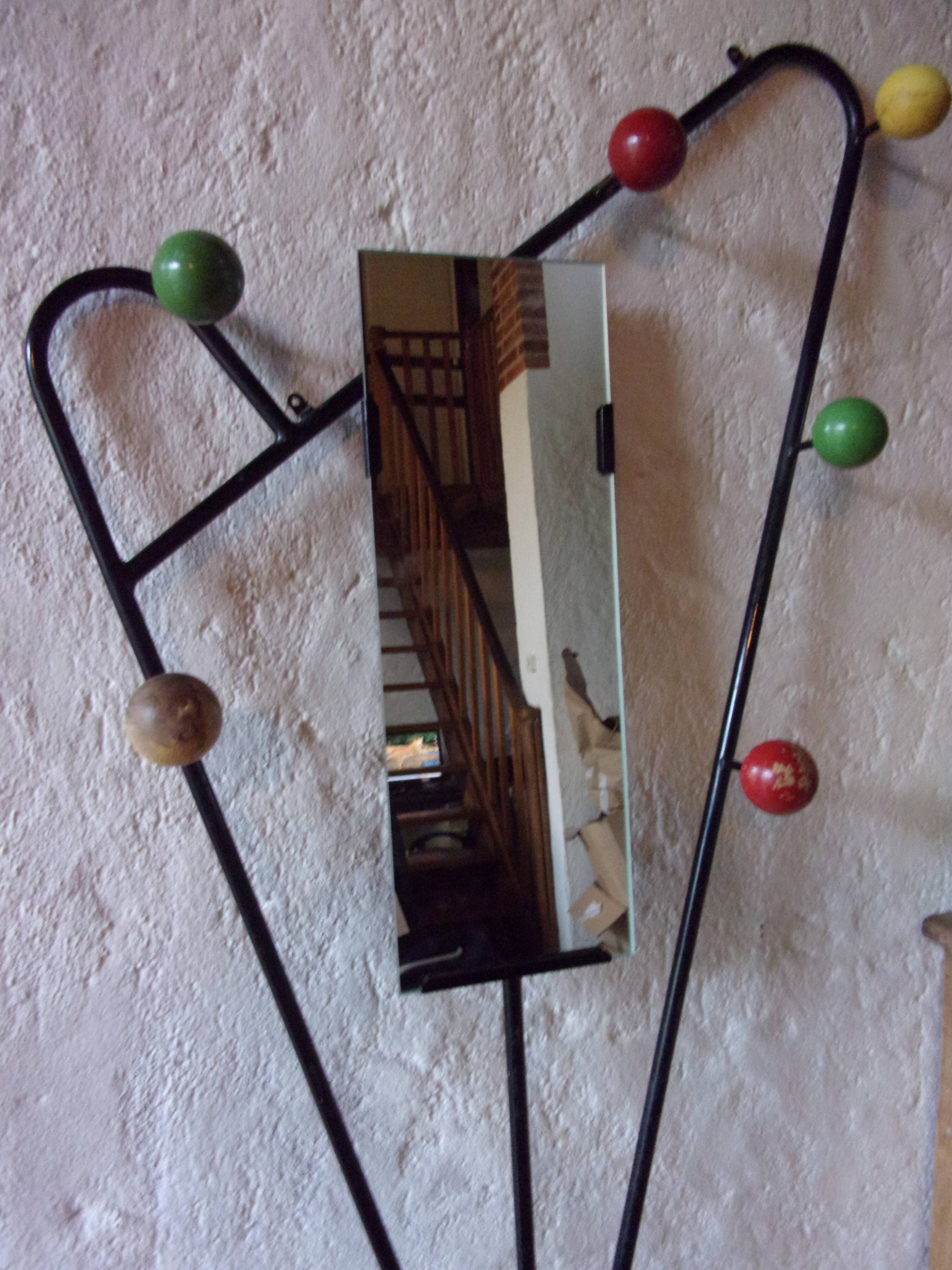 Wall-mounted locker "Atomic" by Roger Féraud, 1950