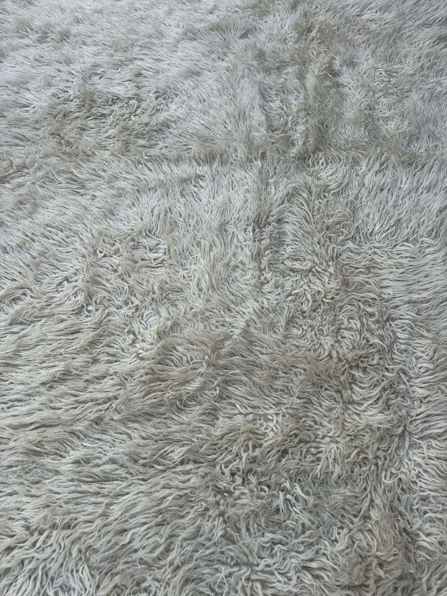 Large Scandinavian Rya rug wool from the 1960s.
