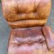 Modular brown leather canapé from Cognac, Italy, 1970.