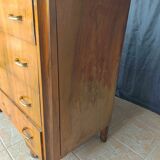 Art Deco walnut chest of drawers