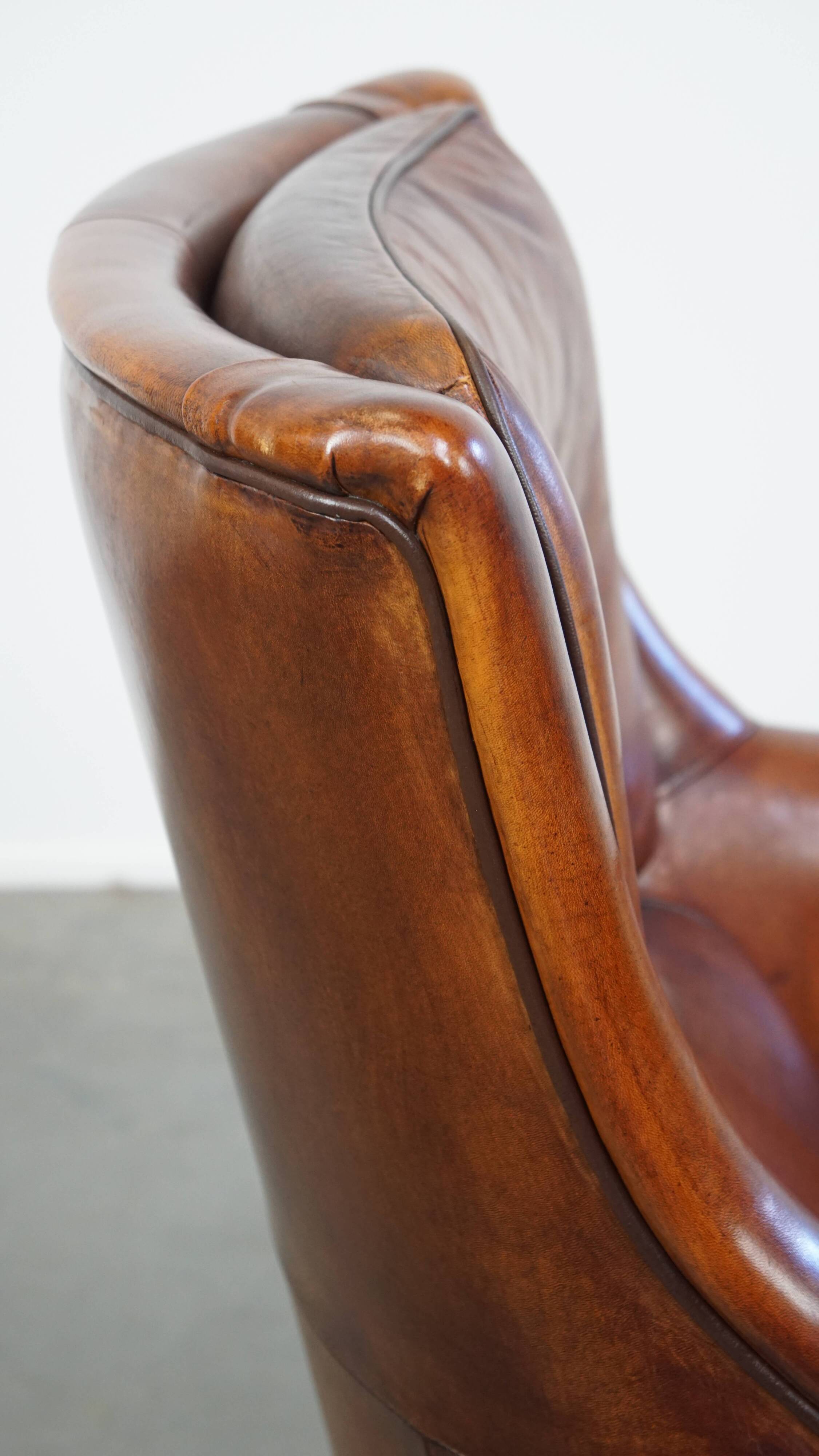 Fauteuil en cuir de mouton