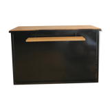 Metal and wood countertop