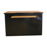 Metal and wood countertop
