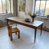 2m oak farm table