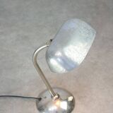 Weathered Italian Table Lamp in Chrome, 1940s